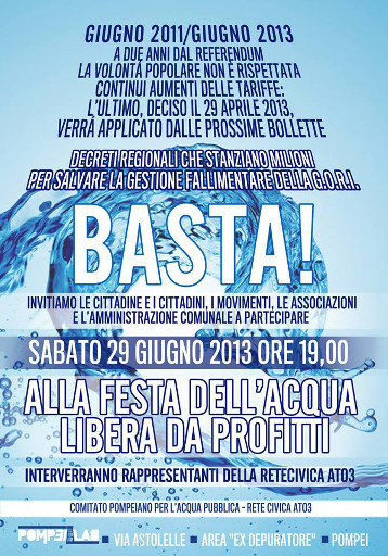 BB Eco Pompei Acqua libera PompeiLab
