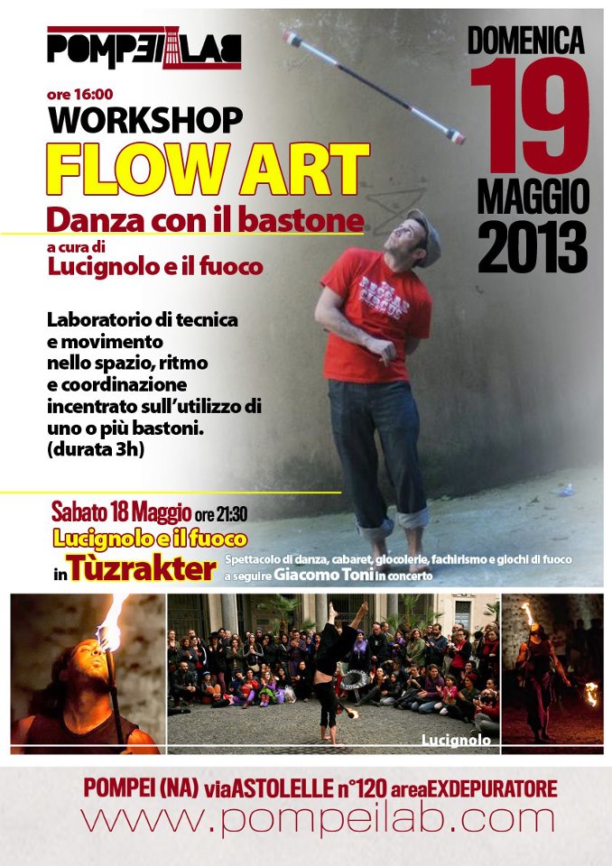 Danza con il bastone eventi Pompei Lab